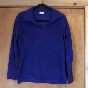 Columbia lightweight quarter zip fleece pullover jacket
